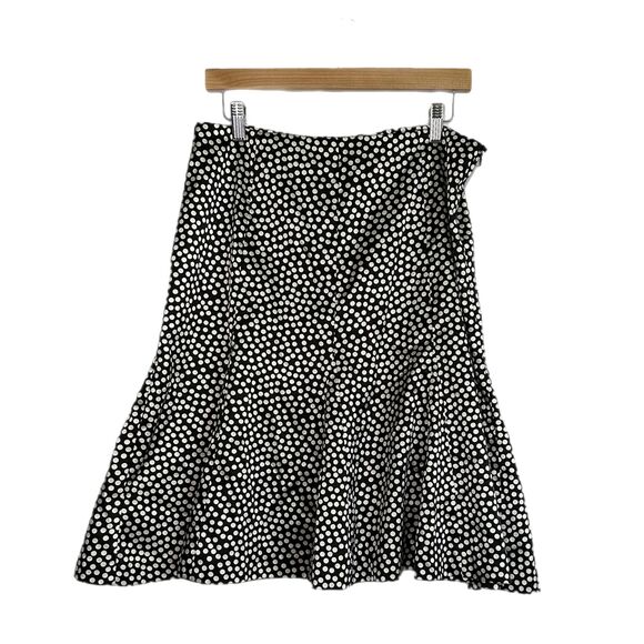 Dress Barn Black & White Polka Dot Knee-length Skirt, Size 10, Pre-owned - Picture 2 of 6